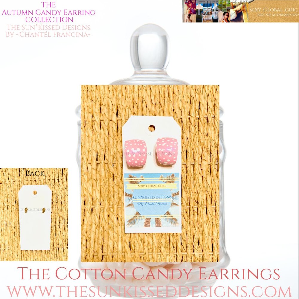The Cotton Candy Earrings by The Sun*Kissed Designs By ~Chantél Francina~